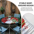 thumbnail image 4 of Round Fitted Tablecloth with Elastic Edge, Red Christmas Waterproof Table Cloth Table Cover for 55"-60" Tables, Snowman Xmas Tree Ball Gifts Winter Tablecloths for Dining Picnic Party Outdoor, 4 of 9