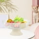 thumbnail image 1 of Pedestal Fruit Bowl Snack Sporter Decoración Cesta de frutas con patas Bandeja de almacenamiento de bocadillos para reuniones familiares de mostrador, 1 of 8