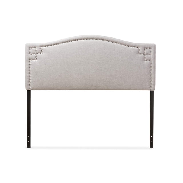 Tête de Lit Capitonnée Aubrey Grand Lit en Beige Grisâtre