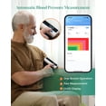thumbnail image 2 of Monitor de presión arterial inteligente Wellue BP2A: tensiómetro inalámbrico con Bluetooth y brazalete para brazo, diseño de una sola pieza, almacena datos históricos y se conecta fácilmente a la apli, 2 of 5