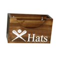 thumbnail image 4 of Estante para sombreros de madera, organizador de almacenamiento para sombreros, fácil instalación, decoración del hogar moderna, soporte para sombrero, 4 of 9