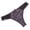 Black, variant on Women's Stylish Floral Print Thong Comfortable Breathable Lace Splicing Underwear Low Rise Lightweight Soft Fashion Everyday Briefs Underwear Purple L