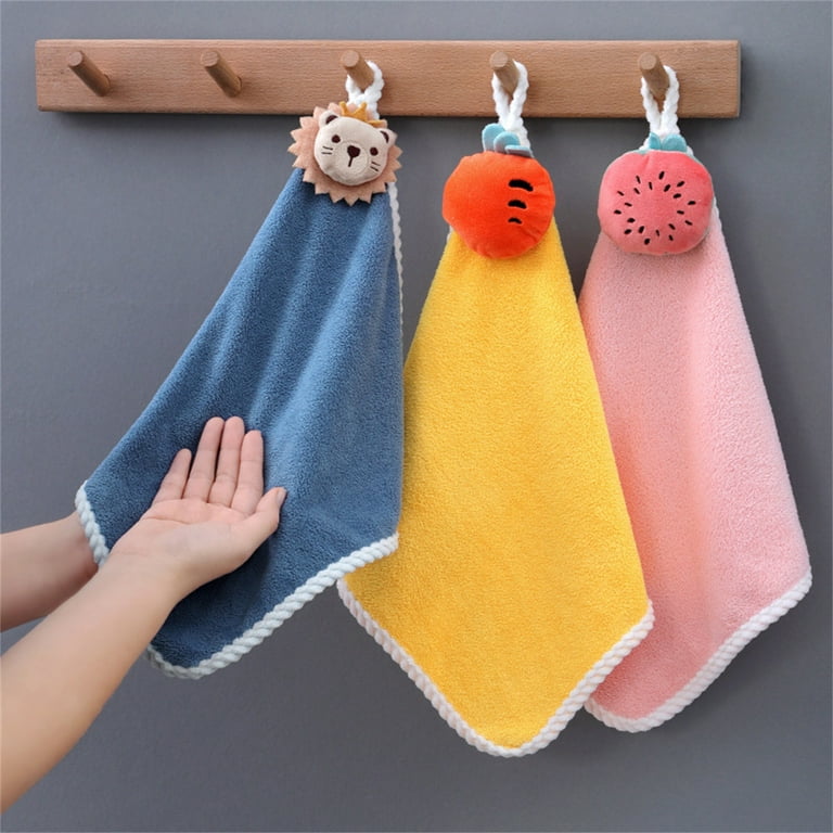Happy Date Bow Hand Towels with Hanging Loop - 100% Microfiber