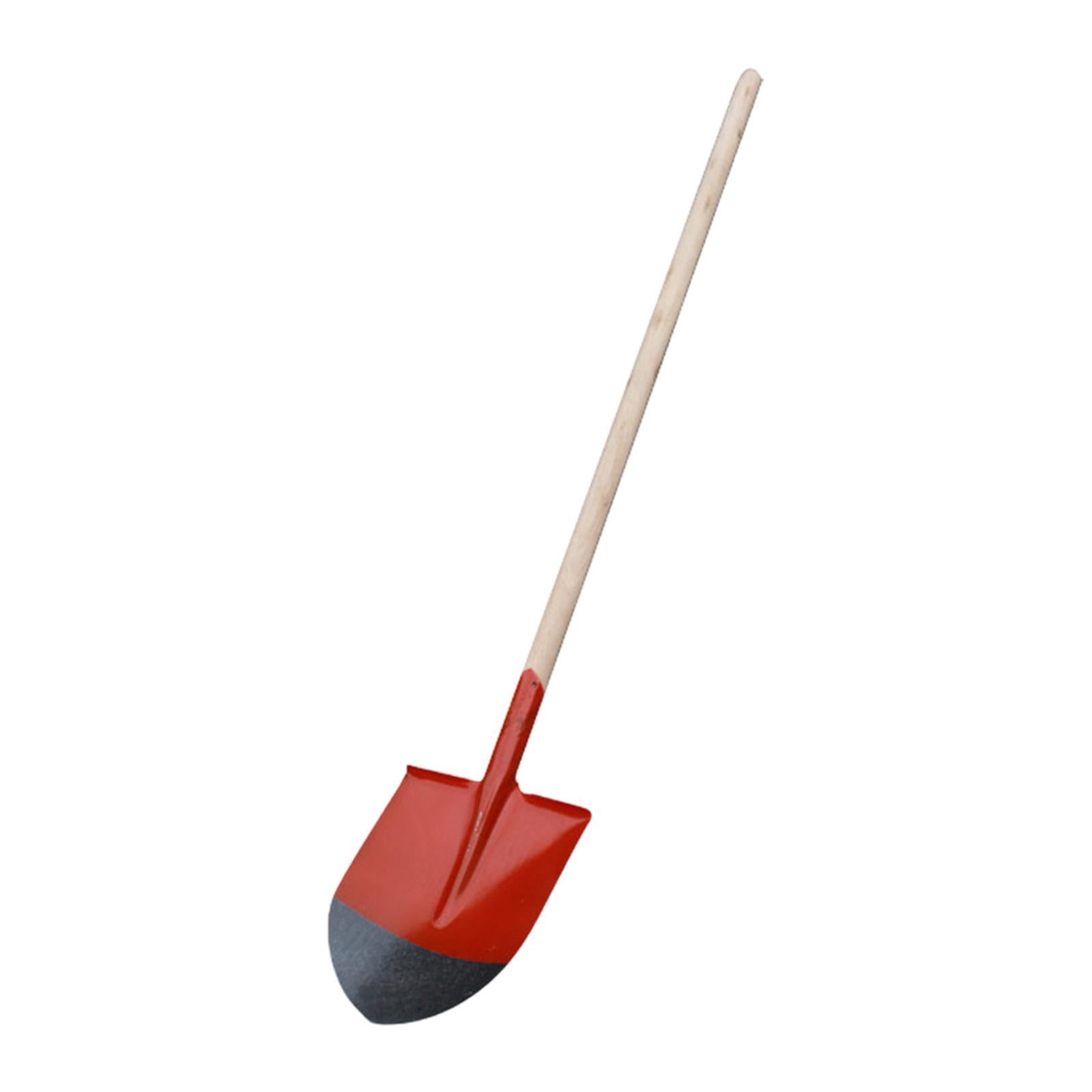 koolsoo Garden Spade Planting Spade with Wood Handle Heavy Duty Hand Digging Shovels Garden Digging Tools for Moving Seeding Lawn Yard 42.5x22.7cm