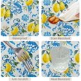thumbnail image 4 of 60x84inches Spring Summer Lemon Tablecloth Rectangle Italian Lemons Fabric Table Cloth Waterproof Washable Lemon Table Cover for Kitchen Dining Room Picnic Garden Outdoor Party Decorations, 4 of 7
