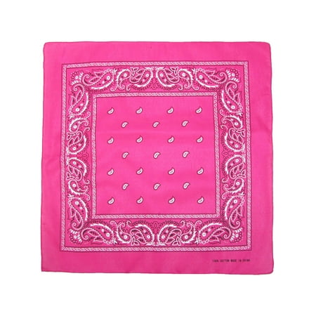 Individually Folded & Packaged Paisley Print Cotton (Best Bandana For Hiking)