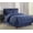 Blue, variant on 8 Piece Bed In A Bag Comforter Vine Design Comforter Full/Queen Navy