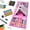 Pink, variant on 185 Pieces Drawing Art Set,Double Sided Trifold Easel Art Box with Oil Pastels, Crayons, Colored Pencils, Markers, Paint Brush, Watercolor Cakes, Sketch Pad (Blue Art Supplies)