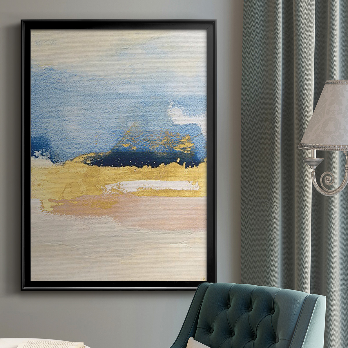 Pampa II Premium Framed Print, in Gold, Black, or Silver - Ready to Hang