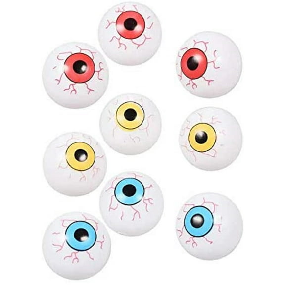 Eyeball Ping Pong Balls for Halloween or Table Tennis - 12 Plastic EyeBalls