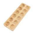 thumbnail image 1 of Huevera de madera con capacidad para 12 huevos, dispensador decorativo, estante de almacenamiento para refrigerador, despensa, hogar, mesa y encimera., 1 of 9