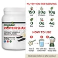 thumbnail image 5 of MAXIMUM Slim Organic Protein Shake Creamy Vanilla Bean Flavor Gluten-Free Vegan 350 Grams, 5 of 7