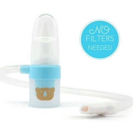 Baby Federation Nasal Aspirator - Compare to Frida Nasal Aspirator - Best Baby Nose Aspirator No Filters (Best Way To Clear Infant Stuffy Nose)