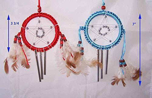 Native Pride Tribal Handmade Dream Catchers Diameter 2.25" 6Pc Lot NPDC230 ^* 