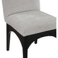thumbnail image 5 of Meridian Furniture Waldorf Grey Chenille Fabric Dining Side Chair, 5 of 8