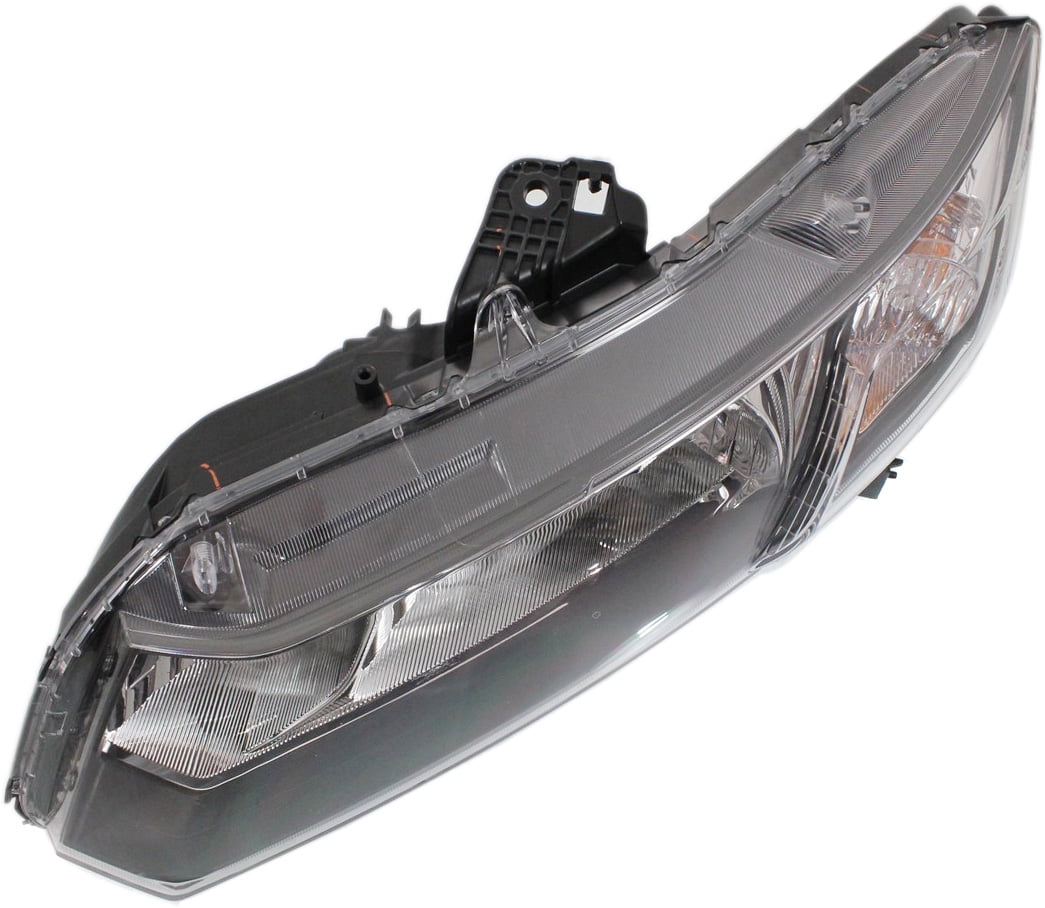 Headlight Compatible With 2013-2015 Honda Civic Left Driver Halogen With bulb(s)
