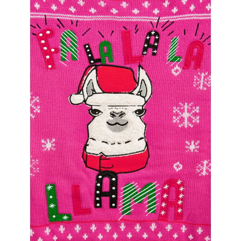 Fa la la clearance llama sweater walmart