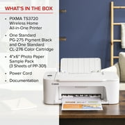 Canon PIXMA TS3720 Wireless All-in-One Printer for Basic Home Printing, White