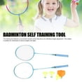 thumbnail image 3 of Badminton Self Training Tool, Dual Rackets Single Player Badminton Trainer Automatic Rebound Light Up Shuttlecock Adjustable Height Practical  for Learning, 3 of 7