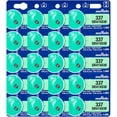 thumbnail image 1 of Murata 337 SR416SW Battery 1.55V Silver Oxide Watch Button Cell (20 Batteries), 1 of 5
