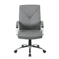thumbnail image 5 of Boss Office Products LeatherPlus Home Office Adjustable Executive Chair with Casters, Grey, 5 of 8