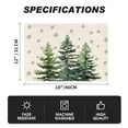 thumbnail image 6 of Smile Beige Pine Tree Snowflake Merry Christmas Placemats Set of 4, 12x18 Inch Seasonal Winter Xmas Holiday Table Mats, 6 of 8