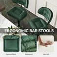 Modern Bar Stools Ergonomic Performance Fabric Upholstered Bar Stools