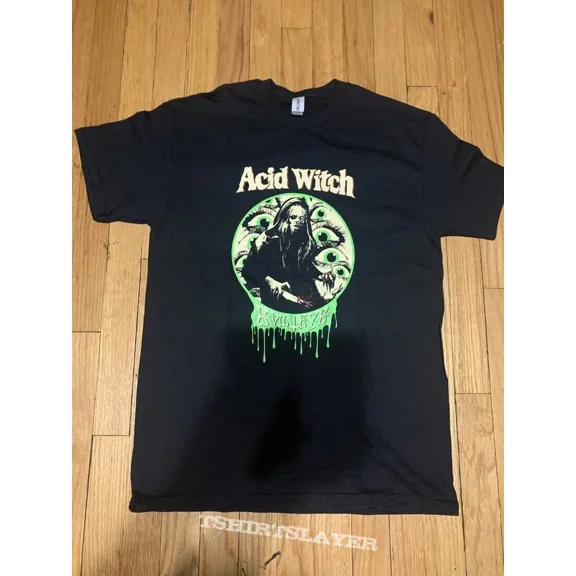 RARE Vintage Acid Witch Black Cotton All size Shirt Gift
