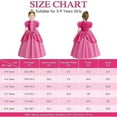 thumbnail image 4 of KAWELL Princess Pink Peach Costume for Girls Halloween Cosplay Dress Up 3-4 Years, 4 of 6
