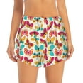 thumbnail image 2 of Sigee Colorful Butterflies for Women's Athletic Shorts High Waisted Running Shorts Pocket Sporty Short Gym Elastic Workout ShortsX-Large, 2 of 9