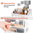 thumbnail image 5 of Annvchi Cosmetic Organizer with 3 Drawers Skincare Organizer Suitable for Dressing Tablebathroom Counter and Dressing Table（White）, 5 of 8
