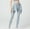 Green, variant on Plus Size Yoga Pants for Women Fake Two-piece High Waist Lace-up Pocket Quick Dry Tight Buttock Lifting Yoga Running Pants