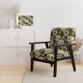 thumbnail image 2 of Designart "Verdant Elegance II" Green Floral Upholstered Accent Chair - Cottage Arm Chair For Bedroom, 2 of 5