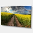 thumbnail image 2 of Sunset over Canola Panorama - Landscape Canvas Art Print, 2 of 3