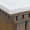 thumbnail image 2 of Steve Silver Sheffield Rich Cognac Marble Top 3-Drawer Nightstand, 2 of 5