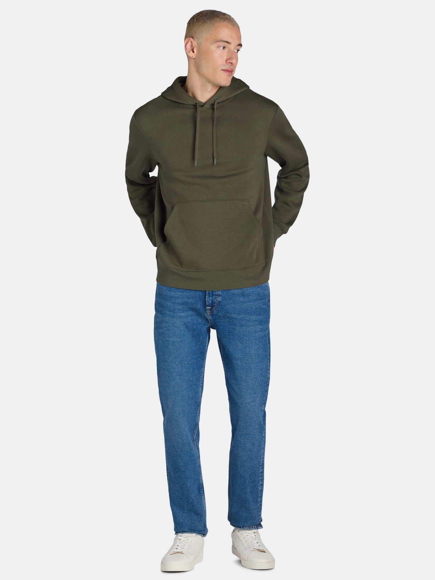 Athletic Works Men's & Big & Tall Men's Fleece Hoodie Sweatshirt, Sizes XS-4XLT