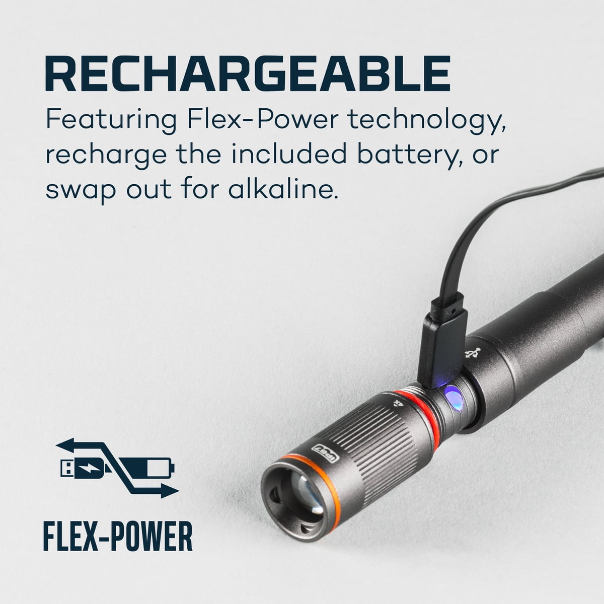 NEBO Columbo 250 Lumen LED FLEX (Rechargeable or AAA Battery) Inspection Pen-Sized Flashlight
