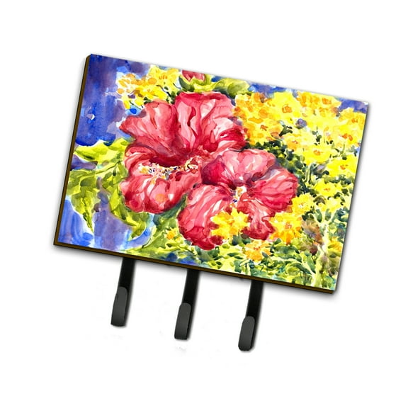 Carolines Treasures 6056TH68 Flower - Hibiscus Leash or Key Holder Triple multicolor
