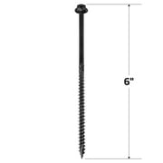 Grip-Rite 5/16 x 6 in. Structural Screw Dual Drive/Hex Washer Head 25CT