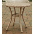thumbnail image 1 of Crosley Palm Harbor Table Ronde en Osier d'Extérieur en Brun Clair, 1 of 5