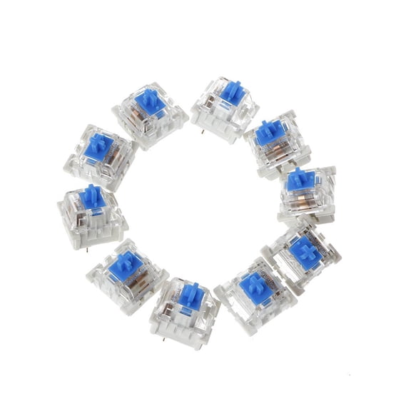 Dustproof Linear Axis Blue Switch for MX Mechanical Keyboard Tester 10X