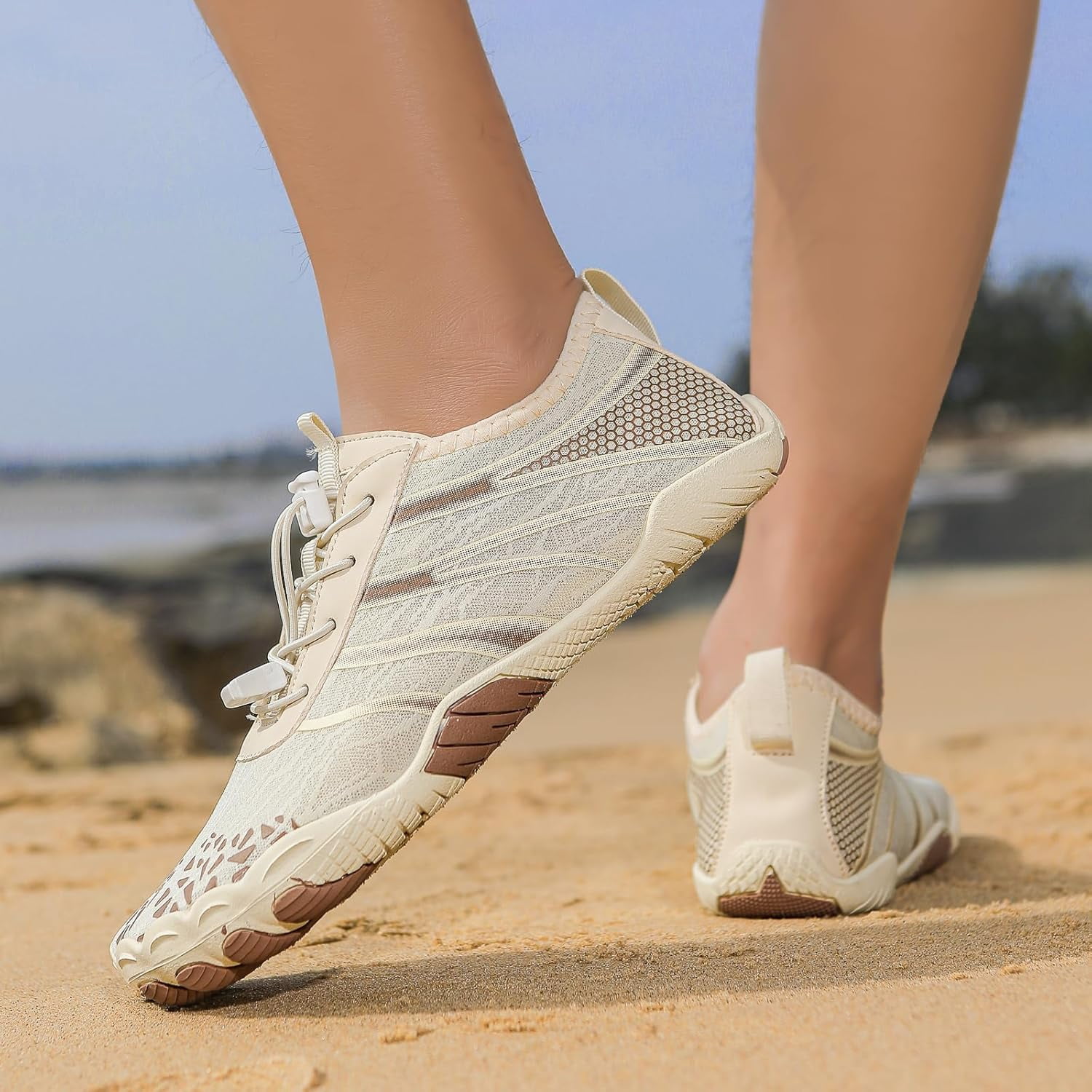 Hike Barefoot Shoes for Womens Men,Quick Dry Water Shoes,Beach Pool Aqua Swim Surf Hiking Walking Shoes,Non-Slip Athletic Footwear Wide Toe Water Shoes