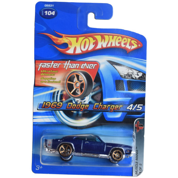 Hot Wheels 1969 Dodge Charger Muscle Mania 4/5 Faster Than Ever