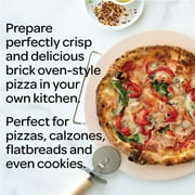 Nordic Ware 2-Piece Pizza Bakeware Set with 13 Ceramic Pizza Stone and Steel Wire Holder