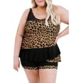 thumbnail image 6 of Uniexcosm Women 2 Pieces Swimsuits Plus Size Tankini with Shorts Flowy Bathing Suits, 6 of 8