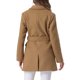 thumbnail image 3 of Abrigo de trench de longitud media con cinturón y doble botonadura para mujer Inspire Chic en color camel, 3 of 6