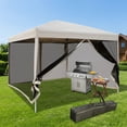 thumbnail image 2 of Zateety 10'X 10 'pop-up Ceiling with Mesh, Instant Screen Room, Adjustable Height, with Handbag, Suitable for Outdoor and Beach Use, 2 of 11