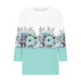 thumbnail image 5 of Bovemsi 2025 Women's Casual Short Sleeve Crew Neck T-Shirt – Basic Solid Color Summer Top, Green, 3XL, 5 of 5