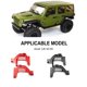 thumbnail image 3 of Vogacara RCGOFFLOW-torre de choque frontal para coche teledirigido, torre de choque frontal ajustable para 1/6 Axial SCX6 Crawler RC, pieza de Kits de construcción modelo Negro, 3 of 6