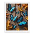 thumbnail image 5 of Paint By Numbers Kit for Adults Beginner - Blue Butterflies Autumn Leaves Wood DIY Canvas Painting Kits for Adults, Frameless Paint By Number for Adults for Home Wall Decor 16x20 Inch, 5 of 7